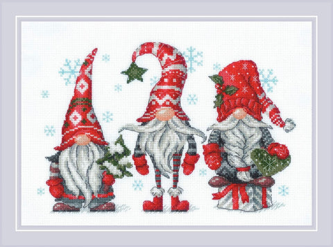 Gnomes. RIOLIS rinkinys siuvinėjimui kryželiu Nr.: 2171 - kaSiulai.lt