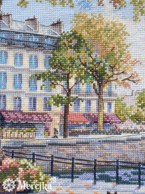 Įkvepiantis siuvinėjimo kryželiu komplektas „Rytmečio šviesa“, 29×39 cm - kaSiulai.lt