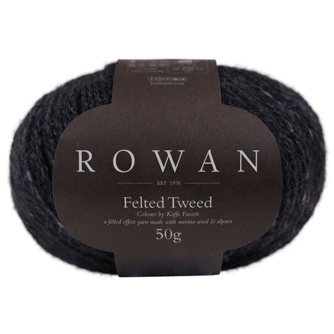 Juoda Nr.: 211 - ROWAN FELTED TWEED siūlai. (Merino ir alpakos vilna) - kaSiulai.lt