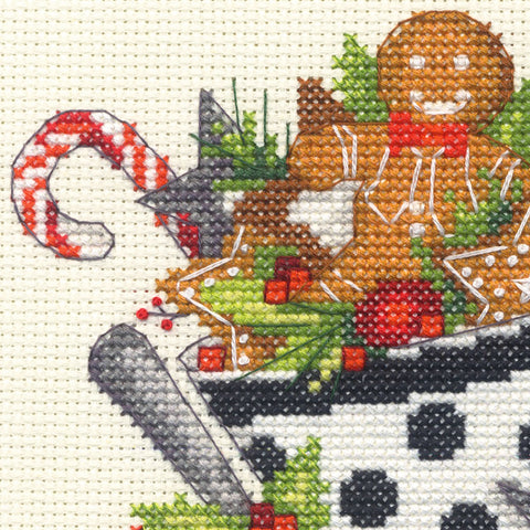 Kalėdinis „Christmas Tea“ siuvinėjimo komplektas — pilnai paruošta dovana - kaSiulai.lt