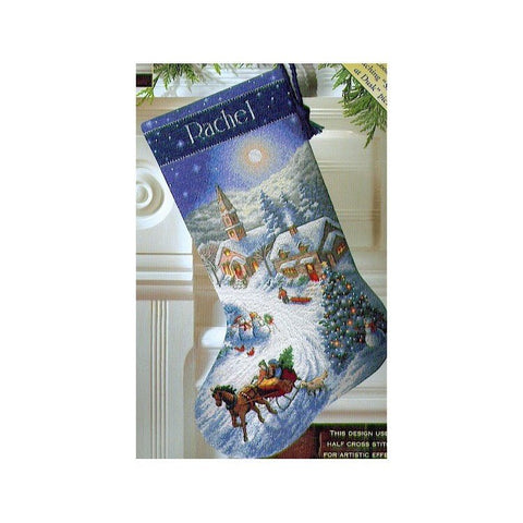 Kalėdų naktis (41 cm) - DIMENSIONS siuvinėjimo kryželiu rinkinys - kaSiulai.lt