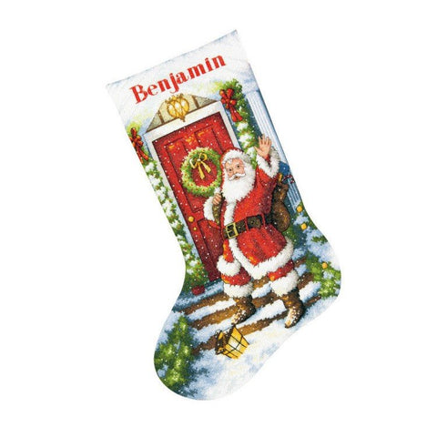 Kalėdų senelis (41 cm) - DIMENSIONS siuvinėjimo kryželiu rinkinys - kaSiulai.lt