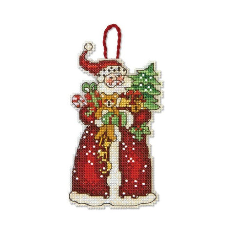 Kalėdų senelis (6.5 x 12 cm) - DIMENSIONS siuvinėjimo kryželiu rinkinys - kaSiulai.lt