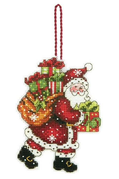 Kalėdų senelis (7.6 x 10.1 cm) - DIMENSIONS siuvinėjimo kryželiu rinkinys - kaSiulai.lt