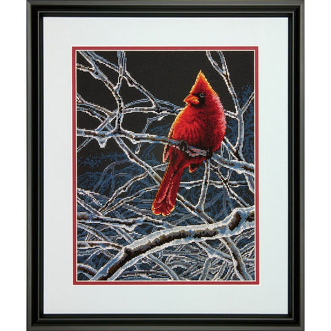 Kardinolas (27.9 x 35.5 cm) - DIMENSIONS siuvinėjimo kryželiu rinkinys - kaSiulai.lt