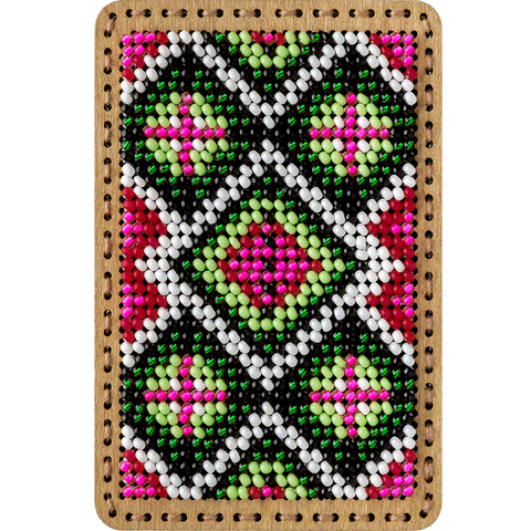 Karoliukų siuvinėjimo rinkinys adatinės dėžutei PRECIOSA, 6 spalvos, 6×9 cm