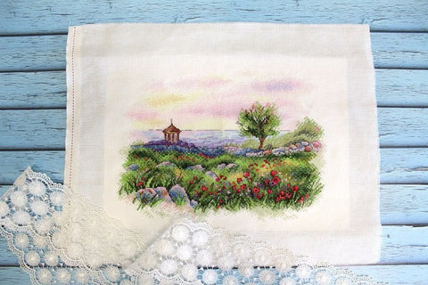 Komplektas siuvinėjimui kryželiu „Chersonesas“ – panorama, schema ir siūlai - kaSiulai.lt
