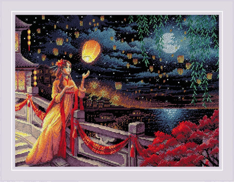 Lantern Festival. RIOLIS rinkinys siuvinėjimui kryželiu Nr.: 2144 - kaSiulai.lt
