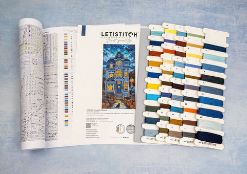 Letistitch „Haunt Manor“ — siauro formato kryželiu komplektas, 19×39 cm - kaSiulai.lt