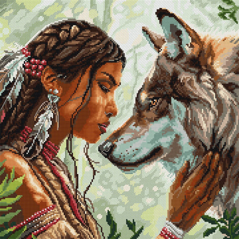Letistitch įkvepiantis siuvinėjimo komplektas „Soulbond“, 29×29 cm - kaSiulai.lt