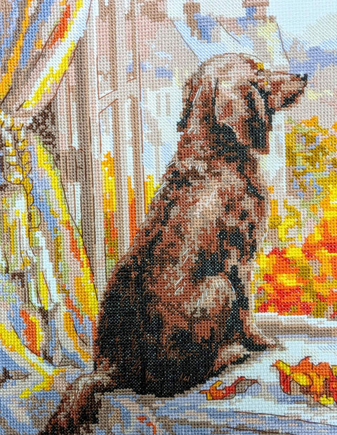 RIOLIS siuvinėjimo rinkinys „Let's go for a walk!“ Nr.2256 — 18×24 cm, 19 spalvų