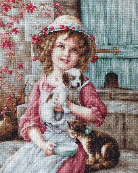 Luca-S siuvinėjimo rinkinys Best of Friends SB518 35x40cm - kaSiulai.lt