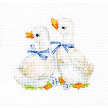 Luca-S siuvinėjimo rinkinys Geese SB1140 15x14cm - kaSiulai.lt