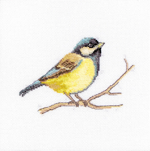 Luca-S siuvinėjimo rinkinys Great Tit SB1155 11,5x8cm - kaSiulai.lt