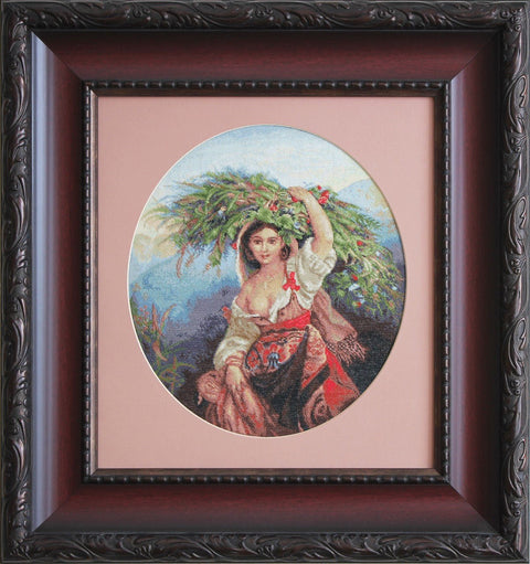 Luca-S siuvinėjimo rinkinys Italian with Flowers SB466 37x42cm - kaSiulai.lt