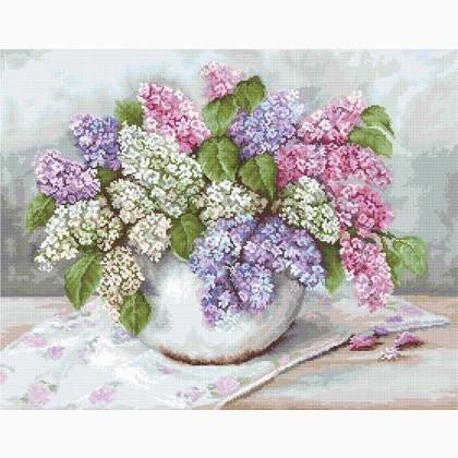 Luca-S siuvinėjimo rinkinys Lilac SBA2326 44x35cm - kaSiulai.lt