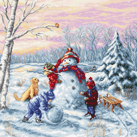 Luca-S siuvinėjimo rinkinys Merry Christmas SB2358 32.5x32.5cm - kaSiulai.lt