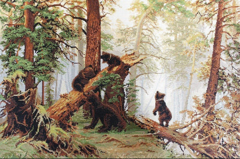 Luca-S siuvinėjimo rinkinys Morning in a Pine Forest SB452 53,5x35,5cm - kaSiulai.lt