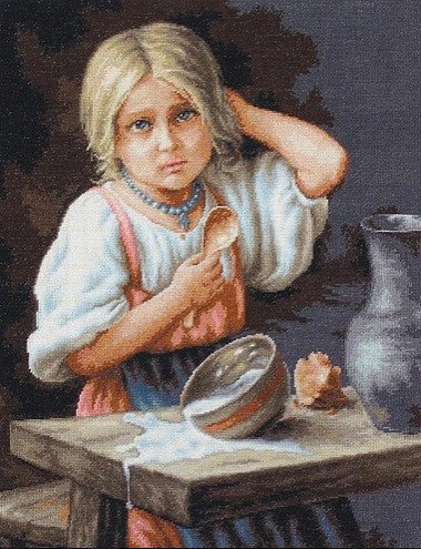 Luca-S siuvinėjimo rinkinys Peasant Girl SB515 34x44cm - kaSiulai.lt