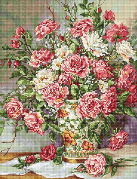 Luca-S siuvinėjimo rinkinys Posies for the Princess SB603 32.5x42.5cm - kaSiulai.lt
