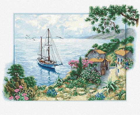 Luca-S siuvinėjimo rinkinys Seascape SB2343 38.5x28cm - kaSiulai.lt