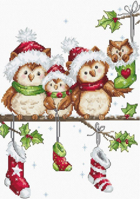 Luca-S siuvinėjimo rinkinys The Owls SB1186 19x26.5cm - kaSiulai.lt