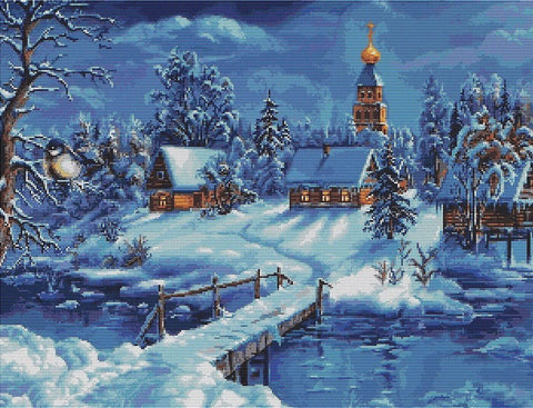 Luca-S siuvinėjimo rinkinys Winter Landscape SB447 45x34cm - kaSiulai.lt