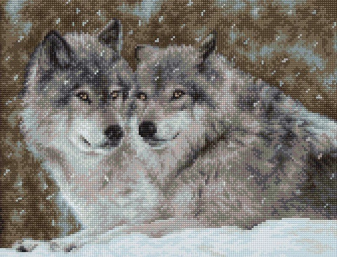 Luca-S siuvinėjimo rinkinys Wolves SB2291 27x20,5cm - kaSiulai.lt