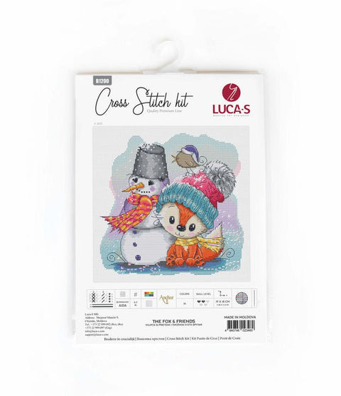 Luca‑S vaikiškas siuvinėjimas kryželiu „Lapiukas ir draugai“ - kaSiulai.lt