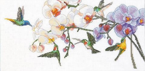 Siuvinėjimo rinkinys kryželiu „Tropikų kvapas“ — Aida 14, 31 spalva, 40×20 cm (Charivna Mit)