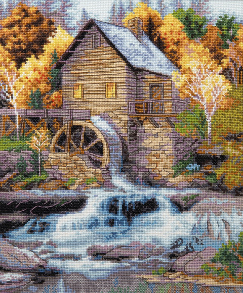 Charivna Mit siuvinėjimo rinkinys „Gyvasis vanduo“ — Aida 14 (Zweigart), 38 Madeira spalvų, 26,5×32 cm