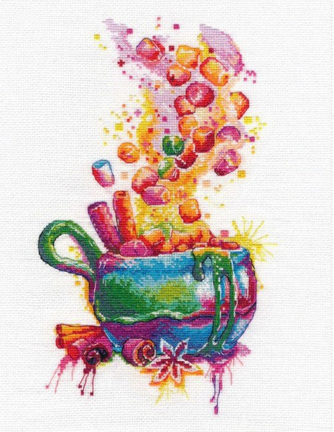 „Magic Marshmallow“ siuvinėjimo kryželiu komplektas — miela dovana vaikams - kaSiulai.lt