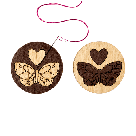 Wonderland Crafts dvipusis magnetinis adatos laikiklis siuvinėjimui su neodimio magnetais (3,5×3,5 cm)