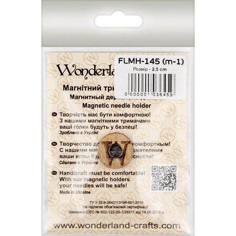 Wonderland Crafts neodimio magnetinis adatų laikiklis siuvinėjimui 2,5×2,5 cm