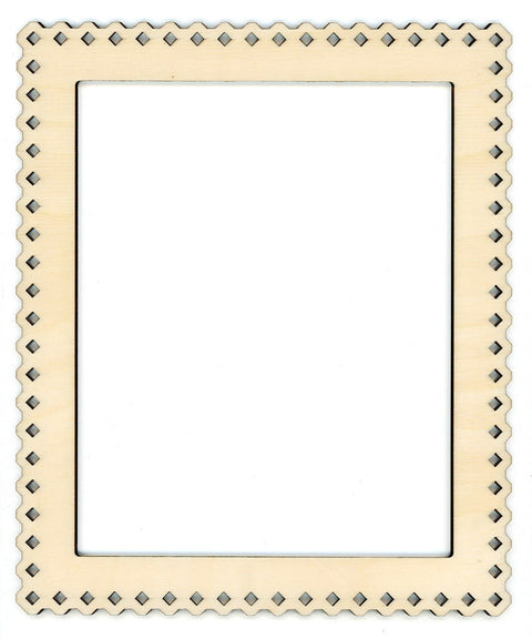 Mažas fanerinis siuvinėjimo rėmelis „Rombai“, 4 mm — 14×16,6 / 10×13 cm - kaSiulai.lt