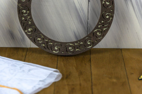 Medinis magnetinis siuvinėjimo lankelis 18 cm — wenge (premium) - kaSiulai.lt