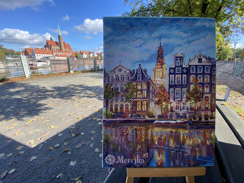 Merejka Amsterdam – skaičiuoto kryželio siuvinių komplektas, 30 × 39,5 cm - kaSiulai.lt