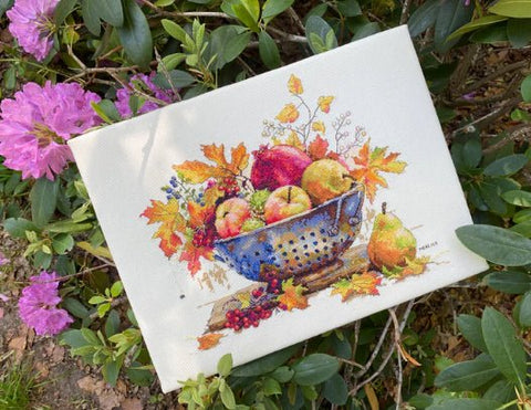 Merejka „September Dew“ — siuvinėjimo komplektas kryželiu, 28×33 cm - kaSiulai.lt