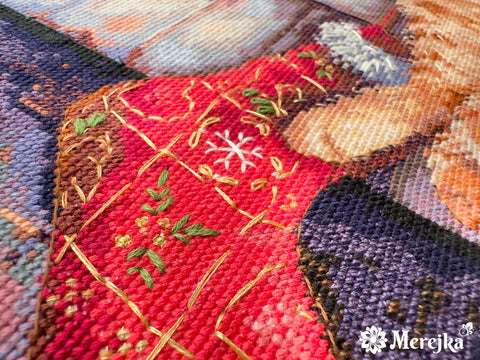 Merejka siuvinėjimo komplektas „Kalėdų padėjėjas“ 30×39 cm - kaSiulai.lt