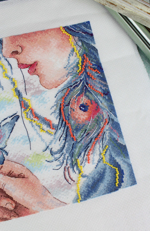 MP Studia komplektas siuvinėjimui kryželiu „My Soul“, 20×20 cm - kaSiulai.lt