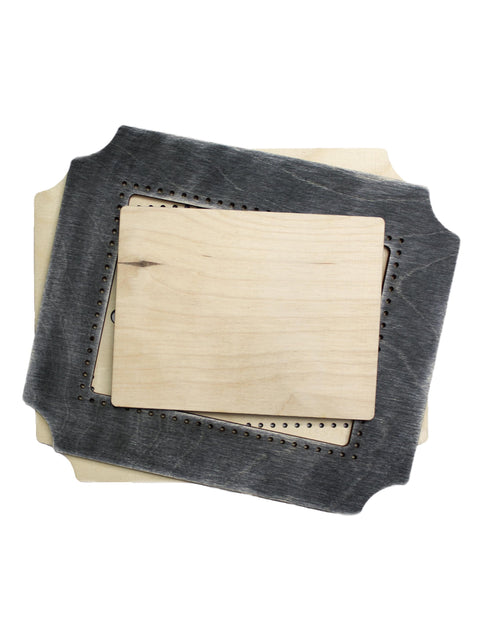 MP Studia mažas stačiakampis siuvinėjimo rėmelis, pilkai mėlynas - kaSiulai.lt