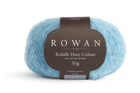 Ocean 001 ROWAN Kidsilk Haze Colour siūlai. (70 % mohera, 30 % šilkas) - kaSiulai.lt