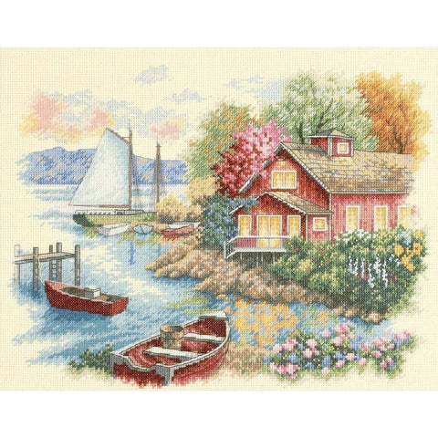 Pakrantė (25 x 33 cm) - DIMENSIONS siuvinėjimo kryželiu rinkinys - kaSiulai.lt