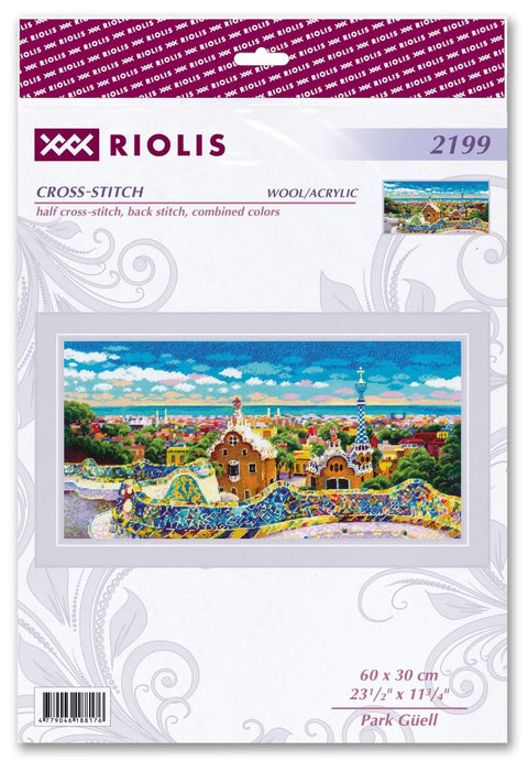 RIOLIS siuvinėjimo rinkinys Park Güell Nr. 2199 (60×30 cm, 30 spalvų)