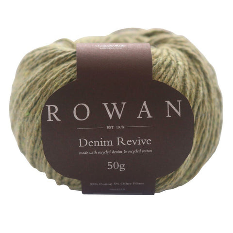 Pistachio Nr.: 219 - ROWAN DENIM REVIVE siūlai. (95 % medvilnė) - kaSiulai.lt