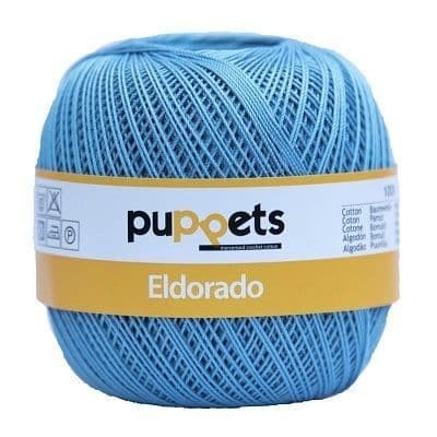 Puppets Eldorado Nr.10 Dangaus mėlynumo 50g - kaSiulai.lt