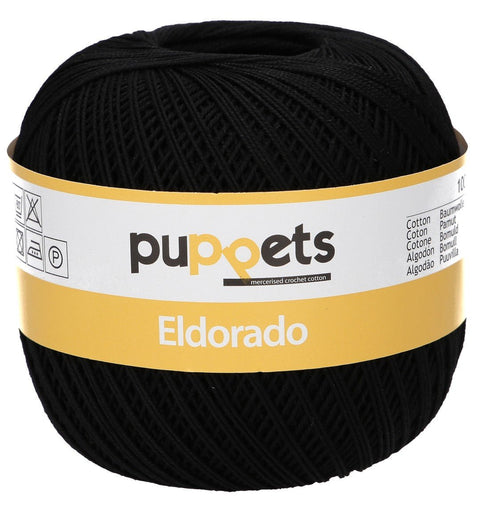 Puppets Eldorado Nr.10 Juoda 50g - kaSiulai.lt