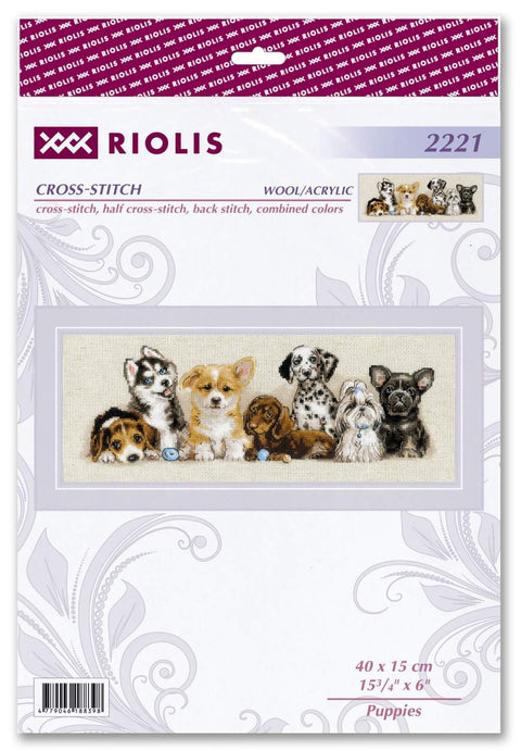 Siuvinėjimo rinkinys RIOLIS "Šuniukai" Nr. 2221