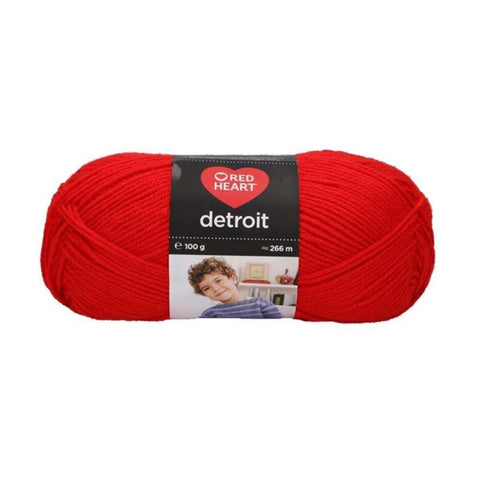 Red Heart DETROIT Ugninė raudona 100g - kaSiulai.lt