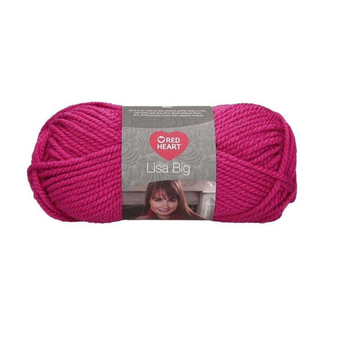 Red Heart LISA BIG Rožinė raudona 200g - kaSiulai.lt